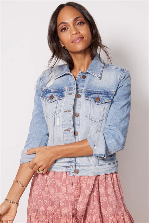 kut from the kloth julia denim jacket|kut helena denim jacket.